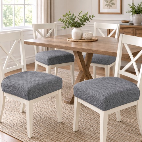 Chair seat covers gray set - gray,