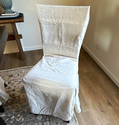 White solid dining room chair - solid,