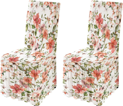 Printed stretch dining chair - stretch,